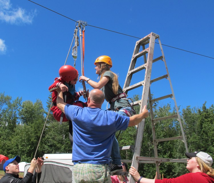 A number of counsellors made it possible for Deane to go zip lining. Unfortunately, he only had leaving on his mind.