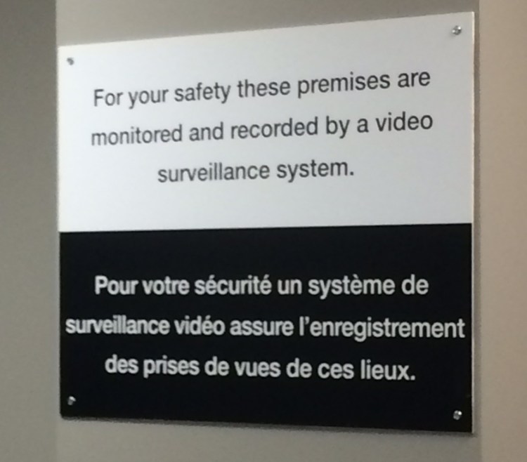 This sign - posted in many locations - added to the feeling you were not to be trusted.